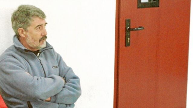 El etarra Sebastián Echániz, «Sebas», en uno de los juicios celebrado contra el ex miembro del «comando Vizcaya» en la Audiencia Nacional