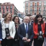 Víctor Alonso, Ángela de Miguel, Víctor Caramanzana, Ana Redondo y Jesús Julio Carnero en la inauguración del certamen / Dos Santos