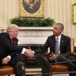 Barack Obama saluda a su sucesor Donald Trump