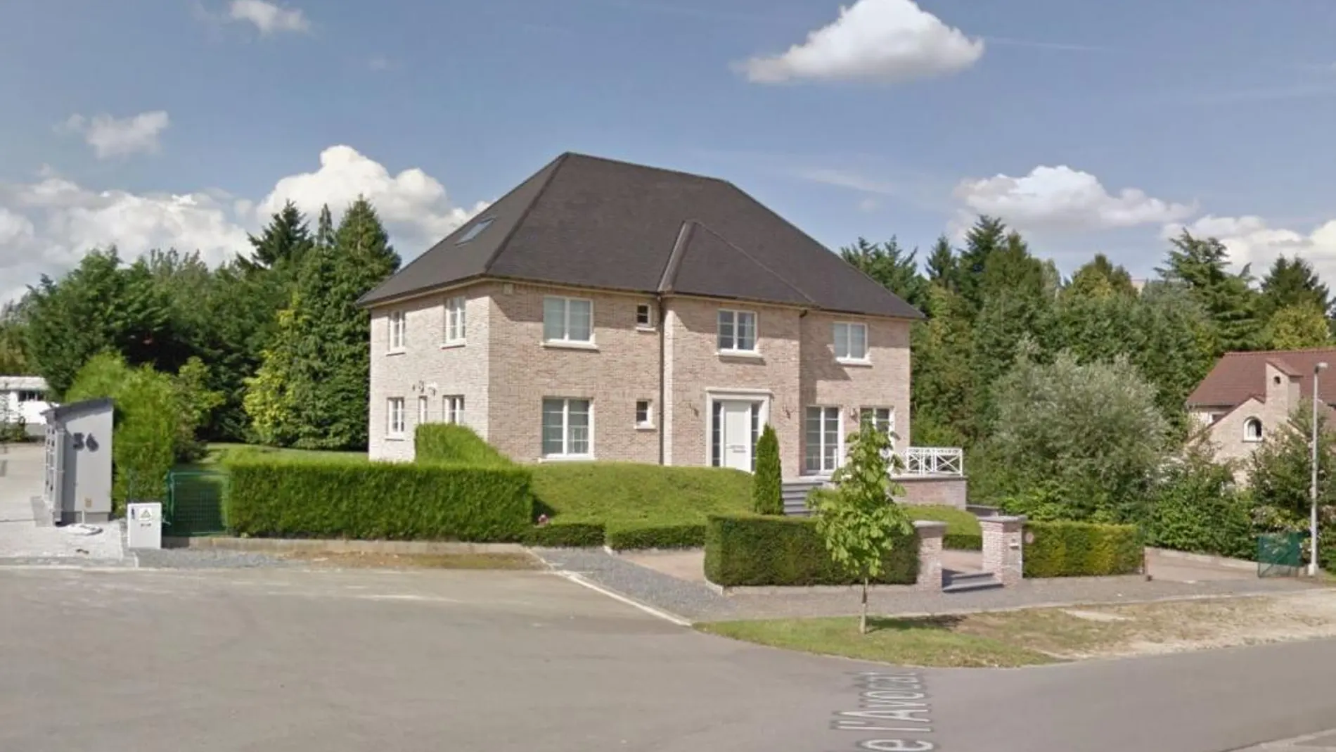 Imagen de la vivienda que habría alquilado Puigdemont según la prensa belga.