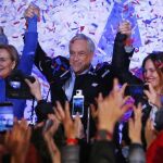 Sebastián Piñera celebra la victoria