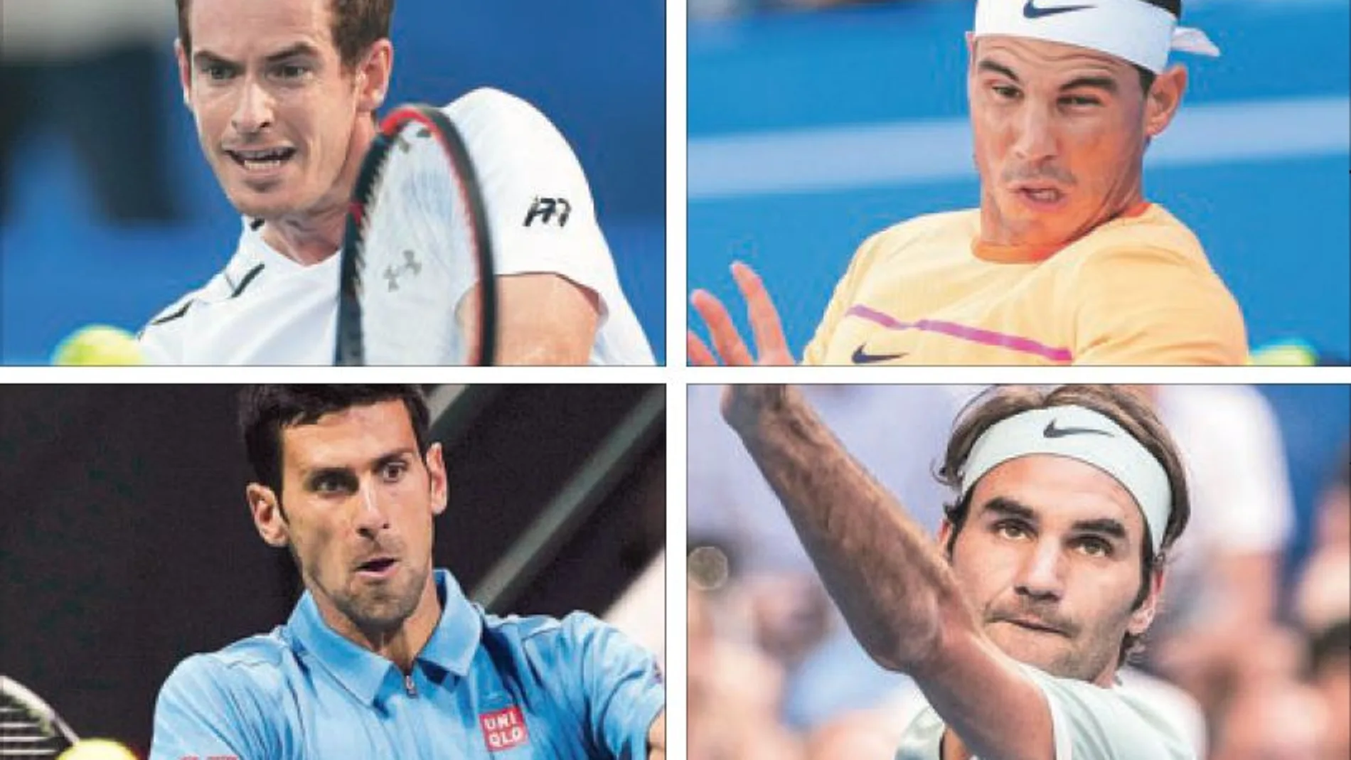 Murray, Nadal, Djokovic y Federer