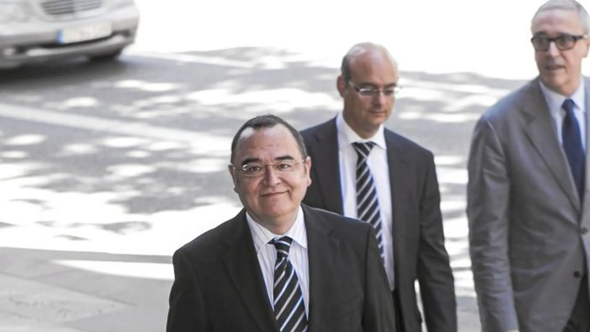 Sergi Pastor a su llegada ayer al Tribunal Superior de Justicia de Cataluña