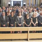 A la misa «por la paz y la concordia» asistieron Mariano Rajoy, Carles Puigdemont, Oriol Junqueras, Ada Colau, Soraya Sáenz de Santamaría y Ana Pastor, entre otros dirigentes políticos