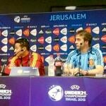 Thiago y Lopetegui, en conferencia de prensa
