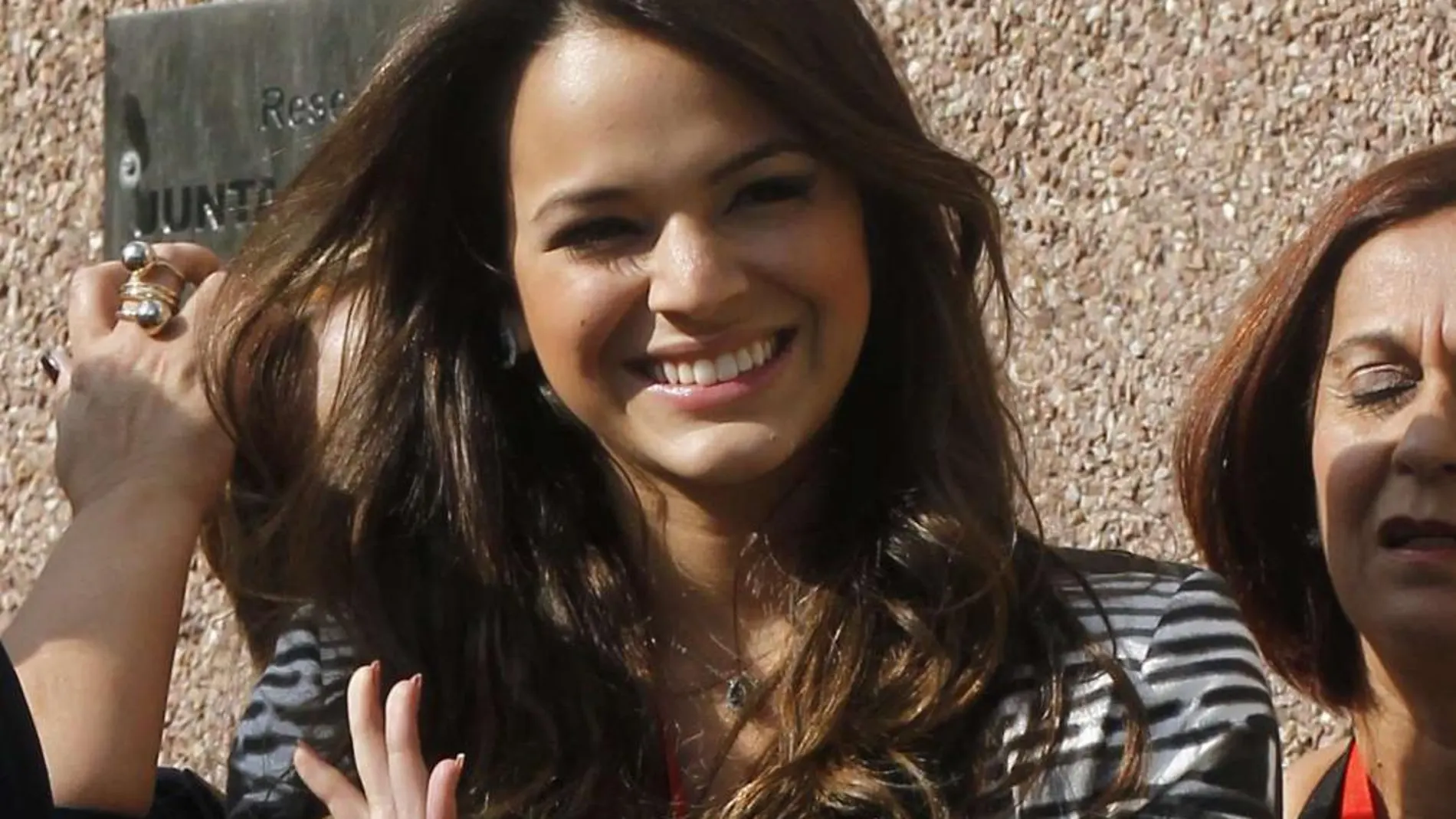 Bruna Marquezine, ayer en el Camp Nou