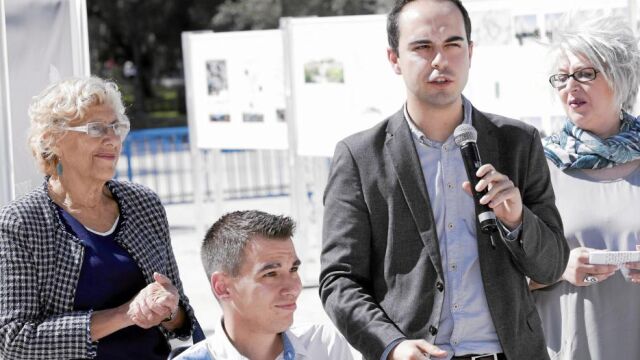 Carmena presentó el concurso de ideas para la Plaza de España junto a los responsables de Desarrollo Urbano y Participación Ciudadana