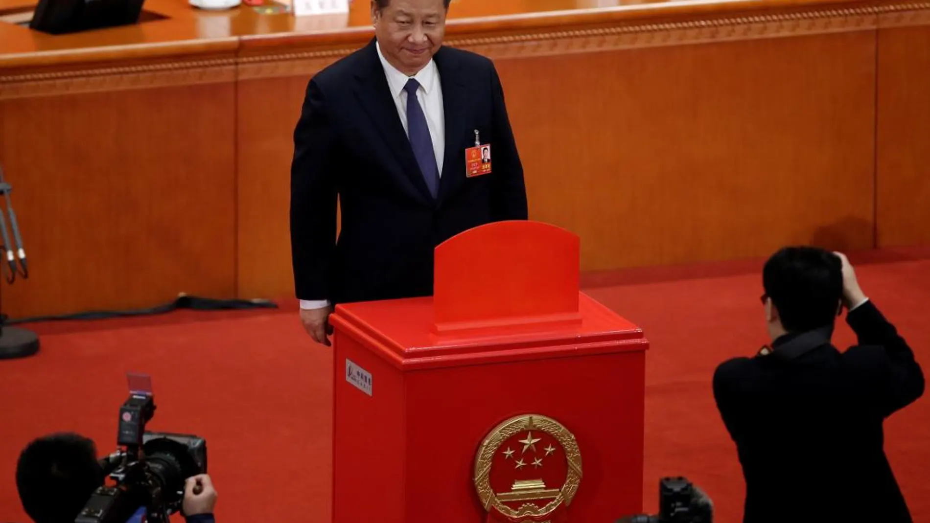 Xi Jinping en el pleno de la Asamblea Nacional Popular/Reuters