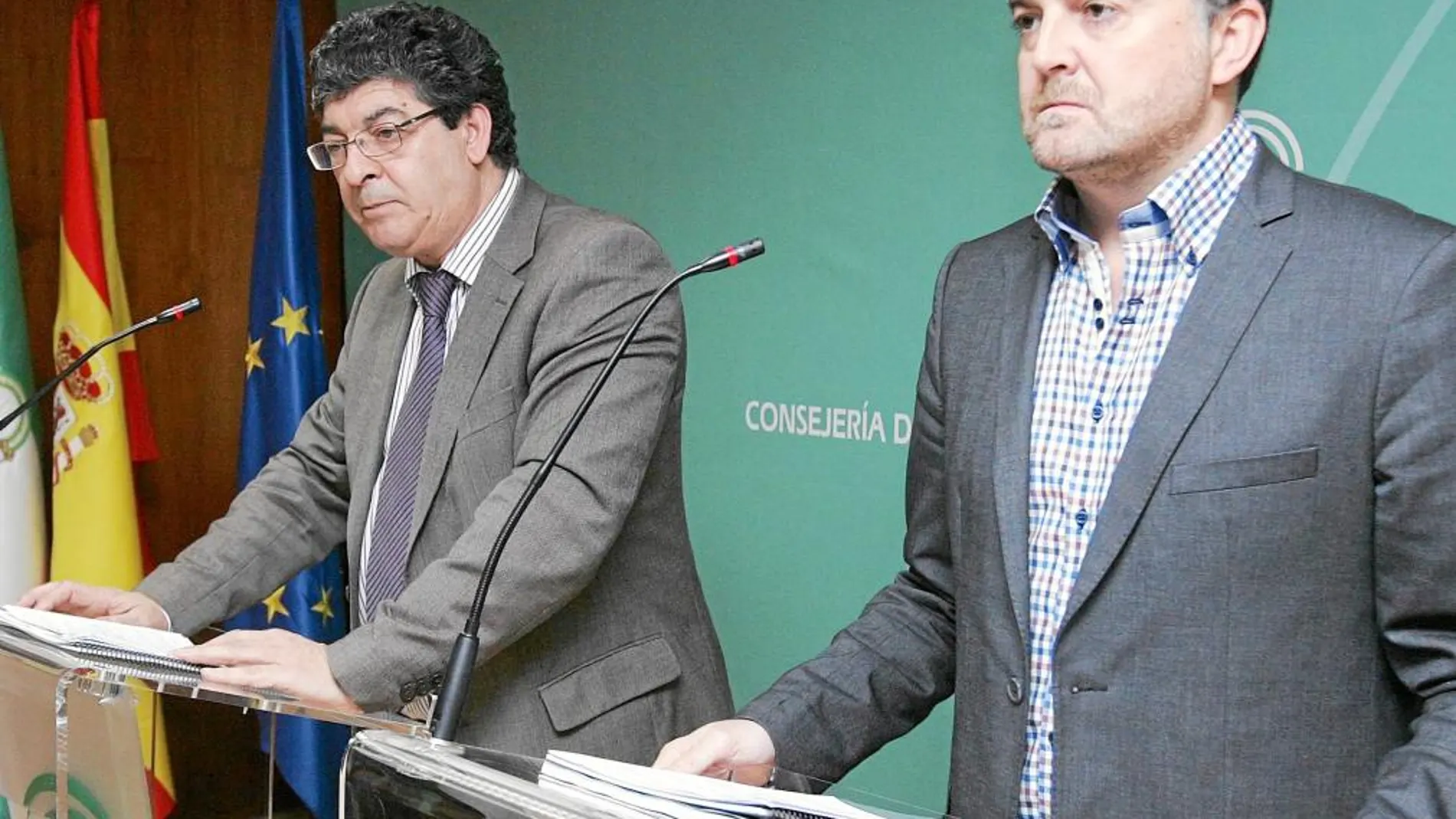 Diego Valderas junto a Antonio Maíllo