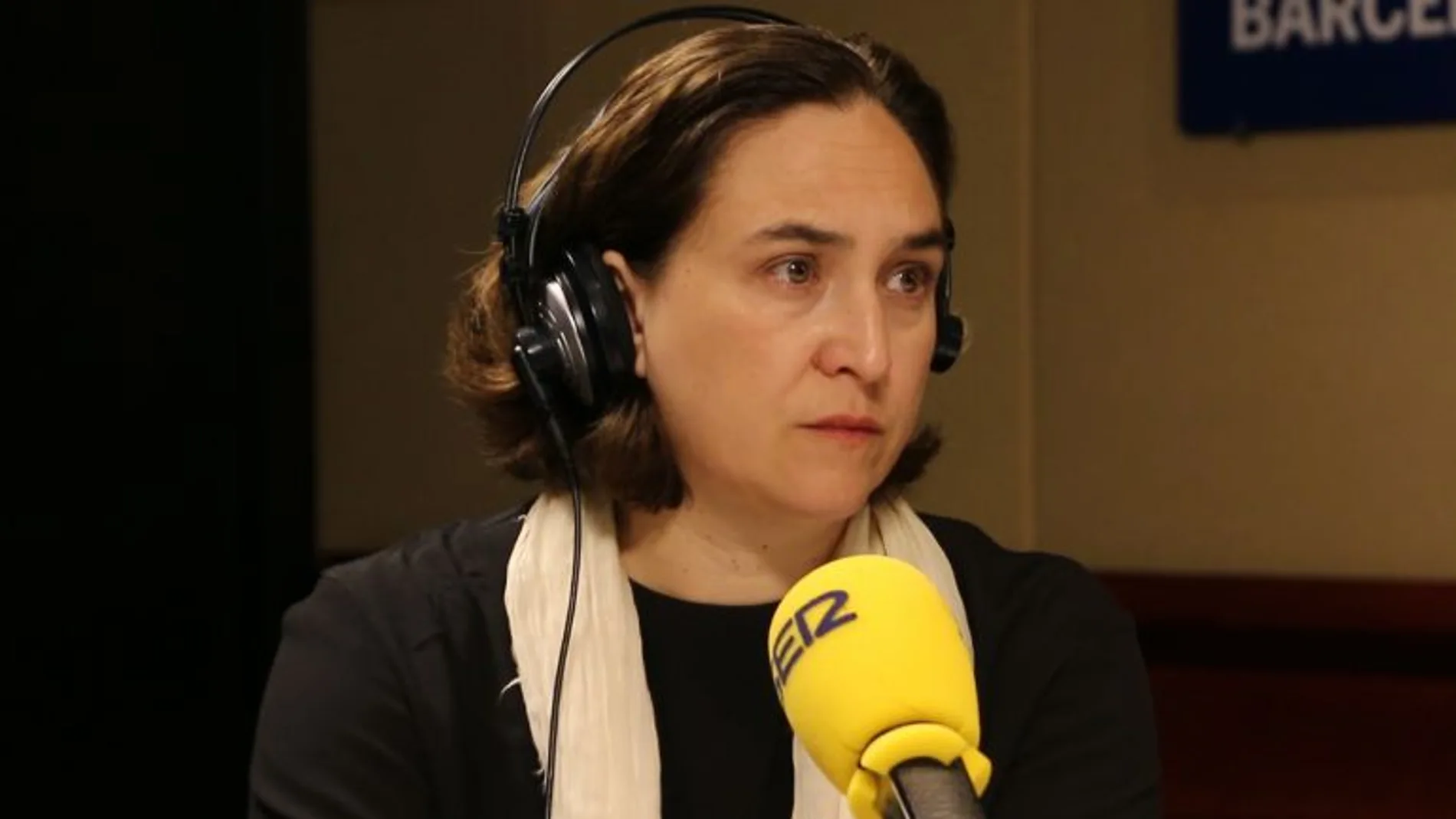 Ada Colau, durante la entrevista de esta mañana en la Cadena Ser.