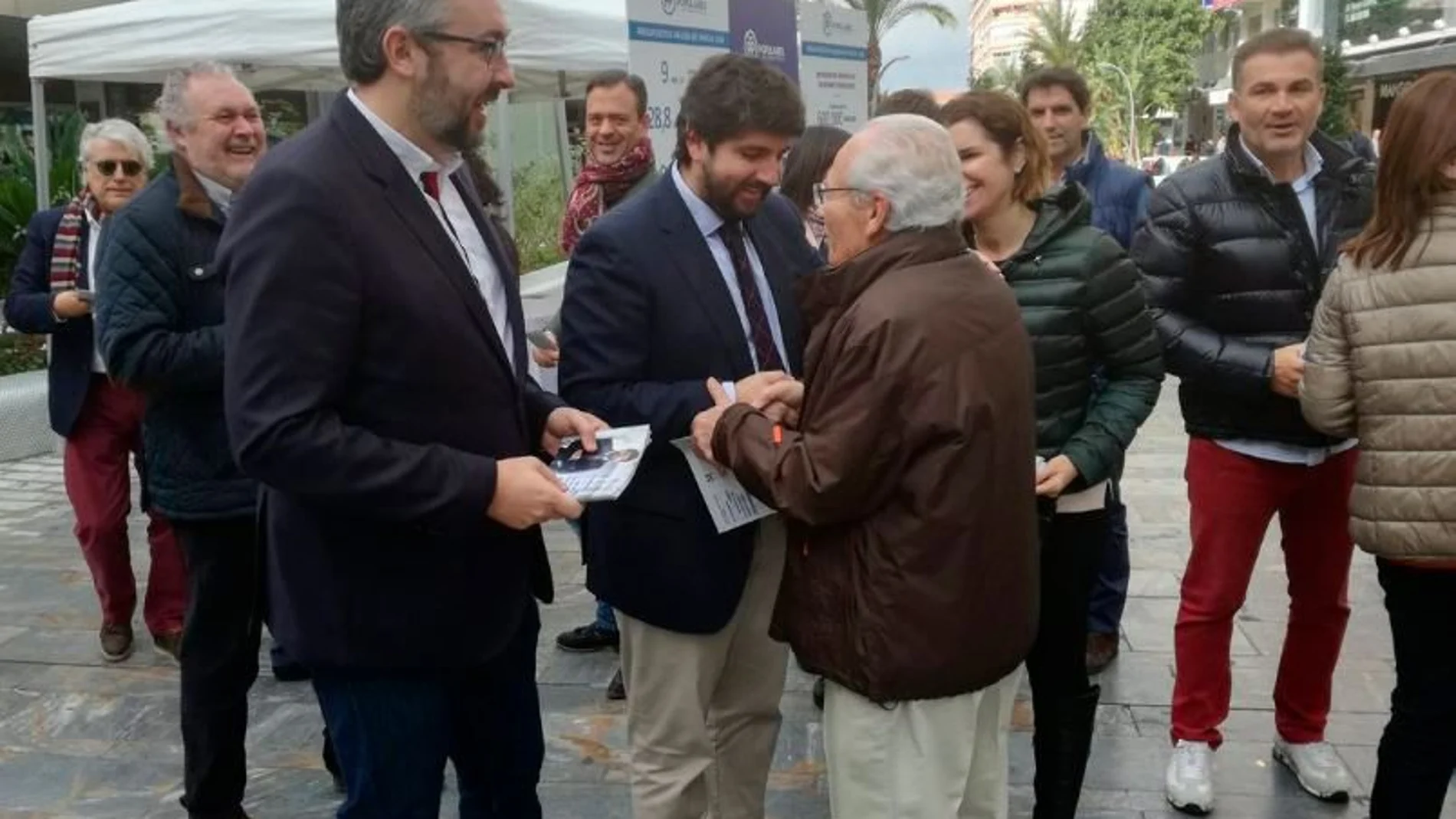 El presidente López Miras, ayer durante el inicio de la presentación de los Presupuestos de 2018