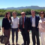 La ministra de Agricultura, Concha García Tejerina, ayer durante su visita a Algemesí