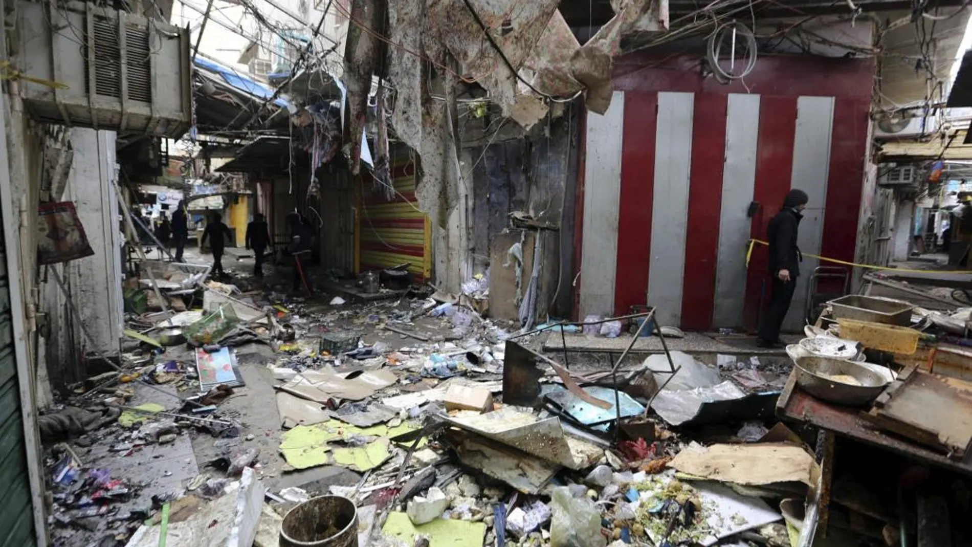 El atentado se ha producido en el mercado Sinak, en el centro de Bagdad