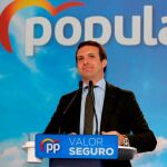 El líder del PP y candidato a la Presidencia del Gobierno, Pablo Casado