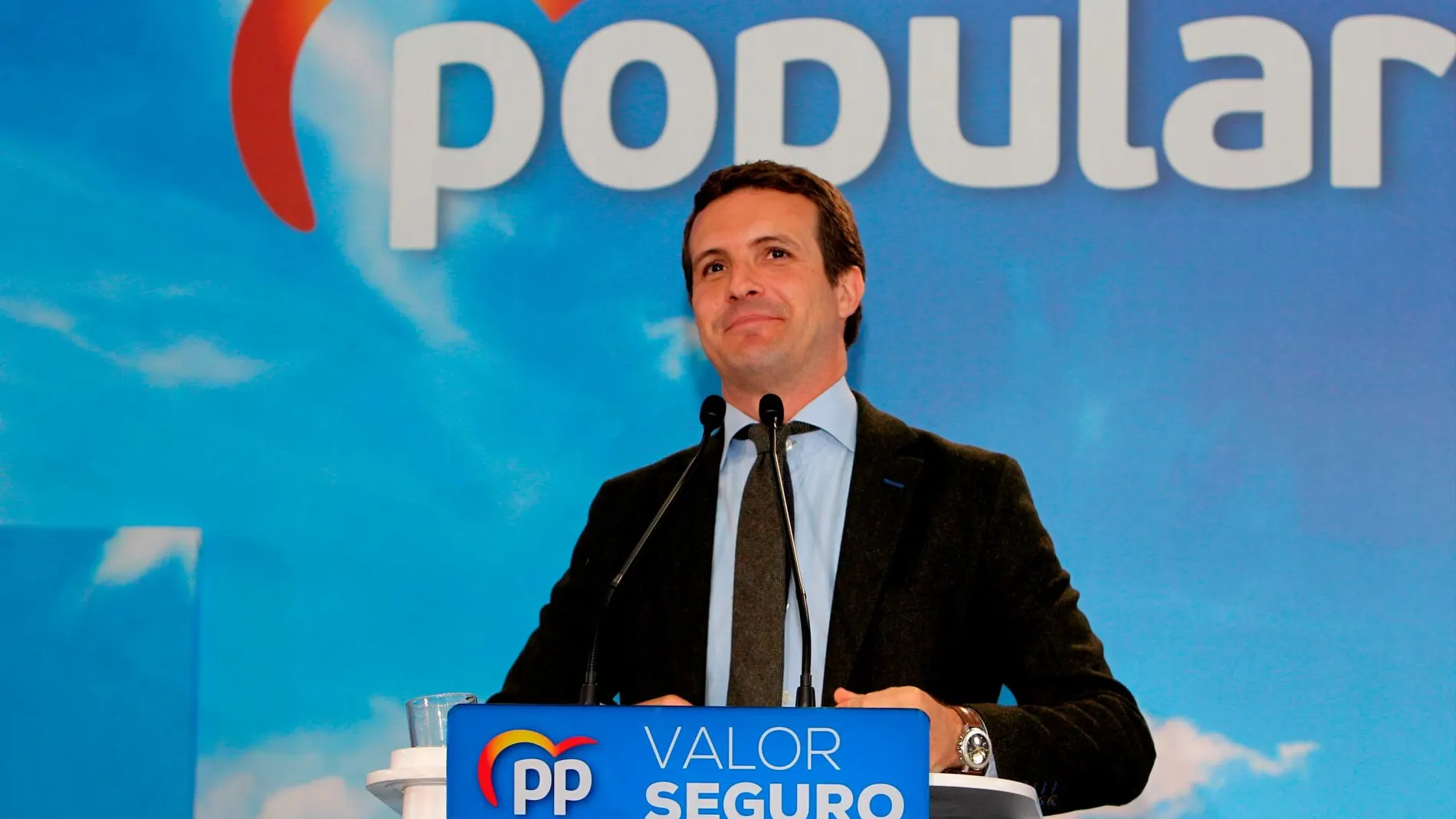El líder del PP y candidato a la Presidencia del Gobierno, Pablo Casado