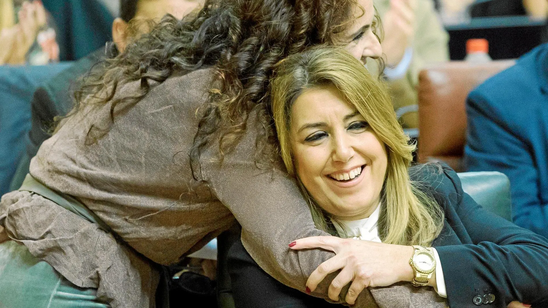 Díaz y Montero en una imagen de archivo en el Parlamento andaluz