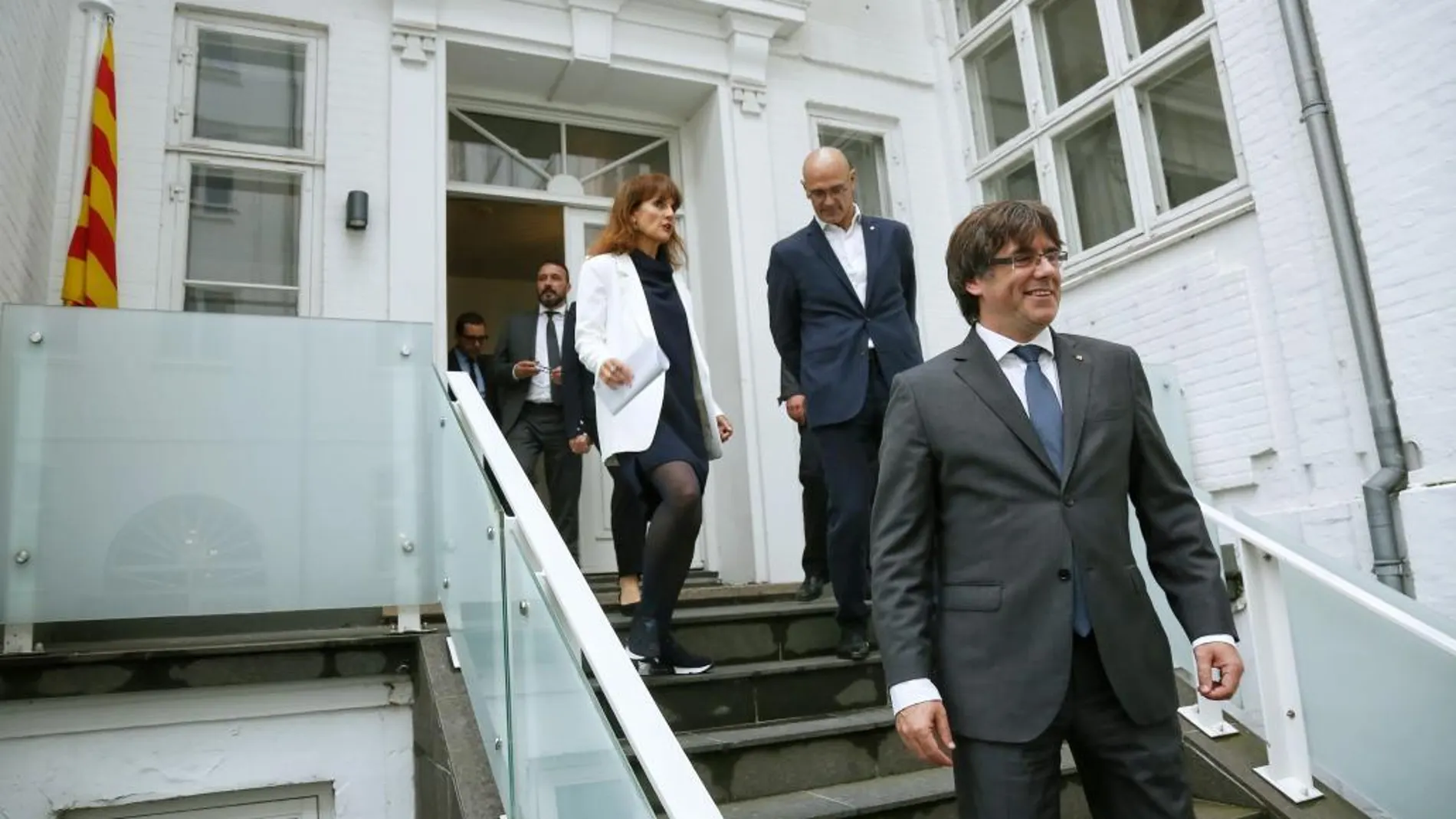 Puigdemont, ayer durante la inauguración en Copenhague de la nueva delegación del Gobierno de la Generalitat en los países nórdicos.
