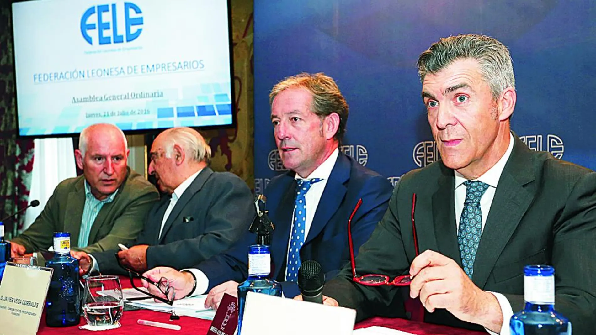 Asamblea general de la Federación Leonesa de Empresarios (Fele) presidida por Javier Cepedano