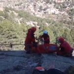 Rescate de un escalador en la Pedriza