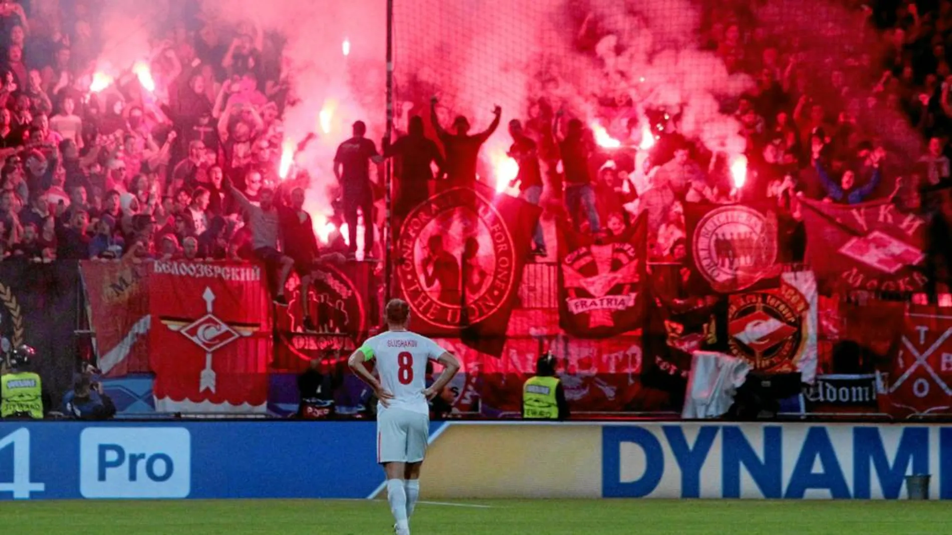 Los ultras eslovenos montaron un tremendo lío hace dos semanas en el partido contra el Spartak de Moscú