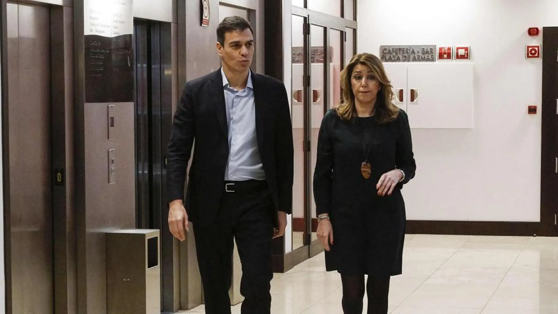 Pedro Sánchez y Susana Díaz mantienen hoy su primer encuentro institucional en la Moncloa (Foto: Manuel Olmedo)