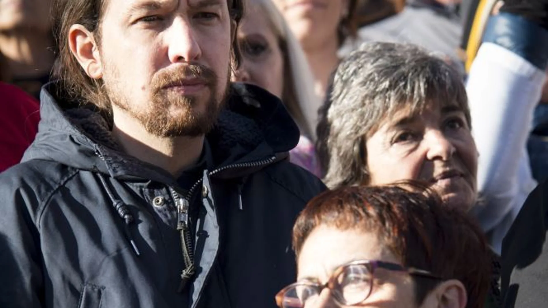Pablo Iglesias respaldó ayer el encierro-protesta en el Hospital 12 de Octubre