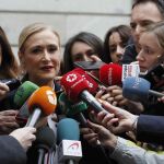 Cifuentes a su llegada al Congreeso de los Diputados