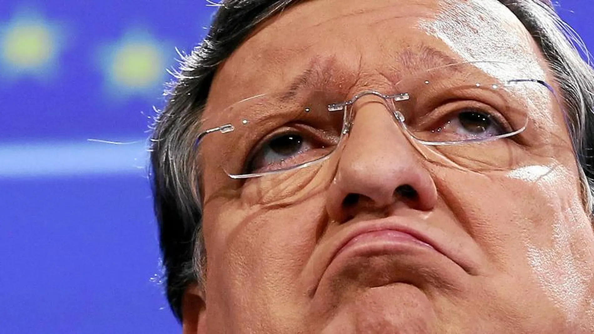 El presidente de la Comisión Europea, Durão Barroso, durante su intervención de ayer