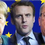 Merkel, Macron y Juncker