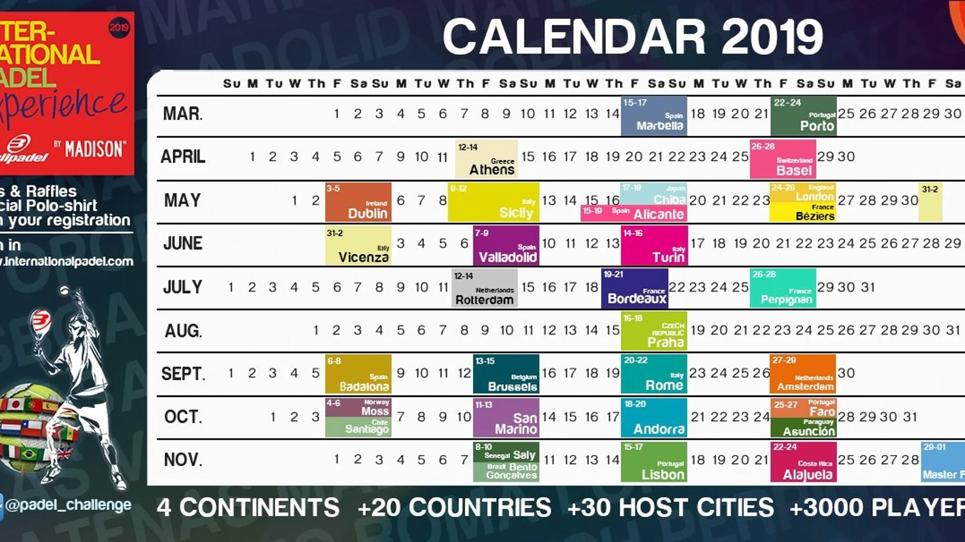 Calendario 2019 IPE by Madison