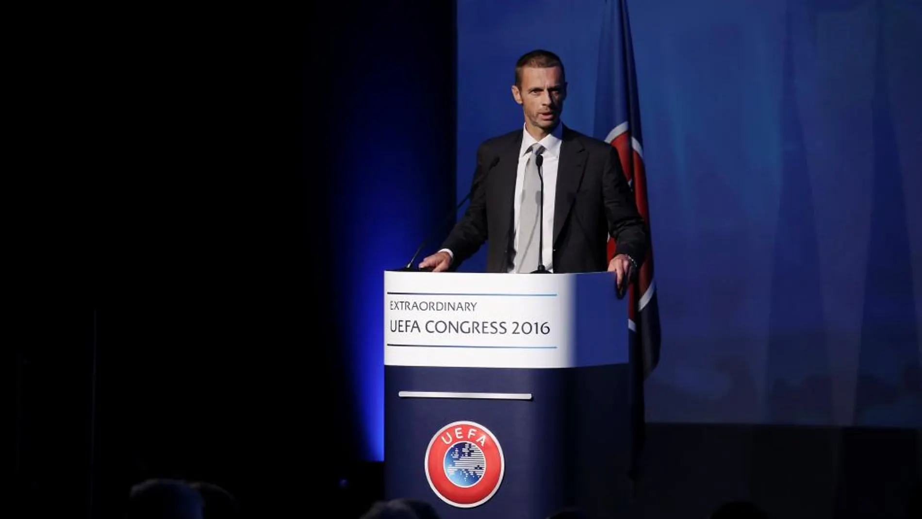 Aleksander Ceferin, en su discurso ante el Congreso de la UEFA