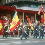 Imagen de archivo de un desfile del Día de la Hispanidad