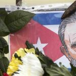 Homenaje a Fidel Castro en la embajada cubana en Moscú.
