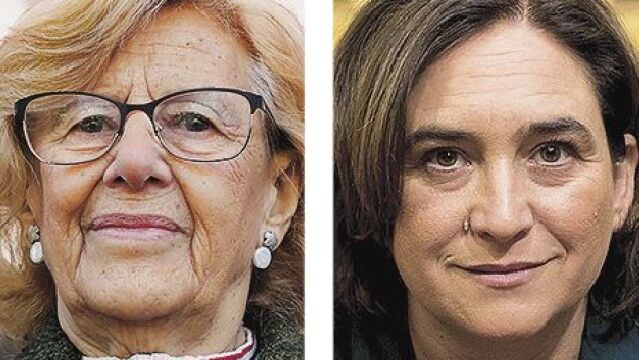 Manuela Carmena y Ada Colau