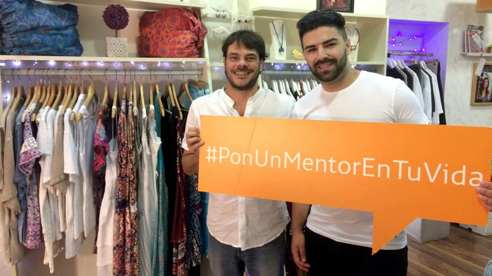 El mentor Fausto Bini y el emprendedor Younes Aberkan