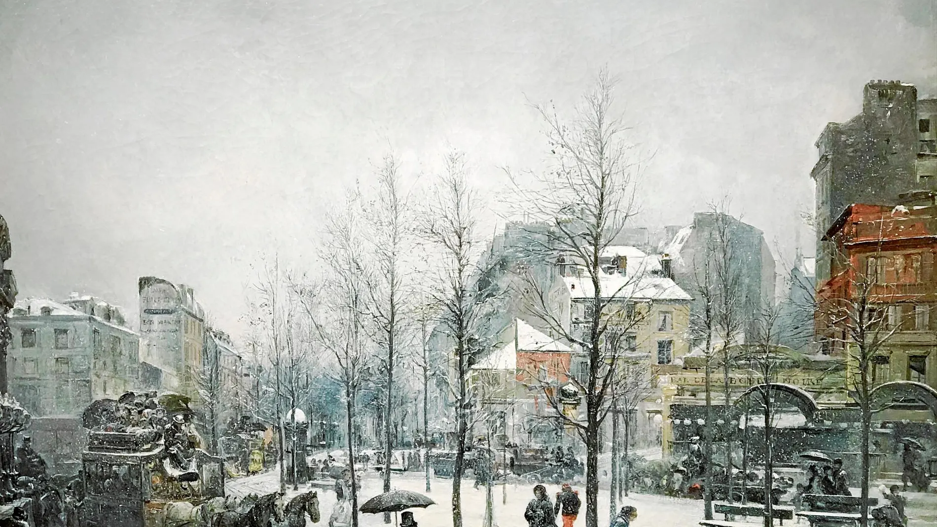 «Boulevard Clichy, París», obra de Martí Alsina de 1871