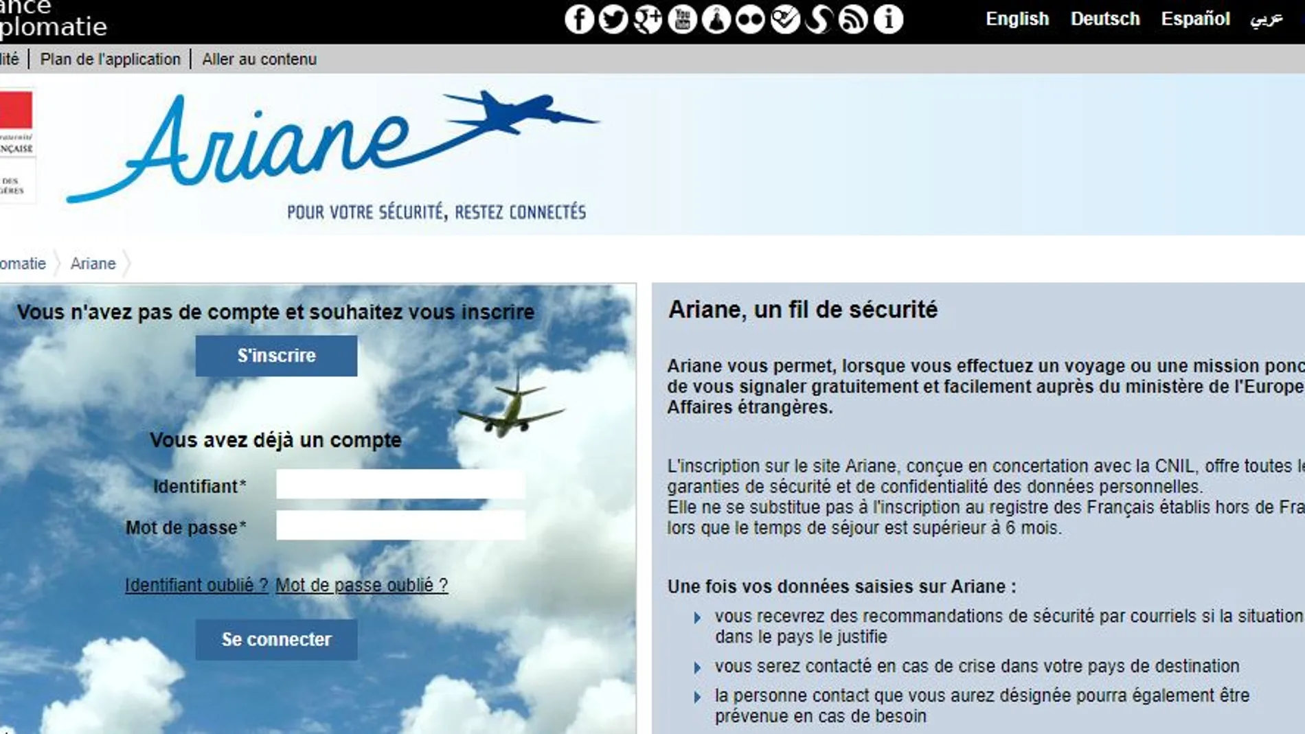 Imagen del portal Ariane