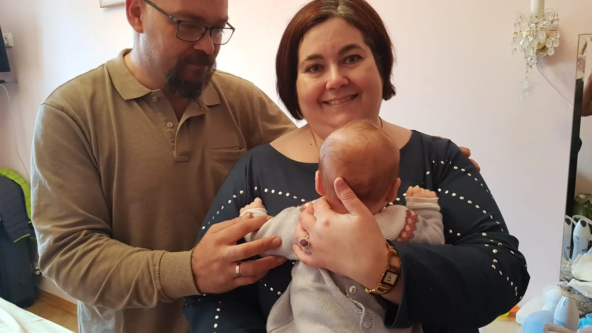 Ana y Fernando continúan en Kiev a la espera de registrar a su bebé. Imagen cedida