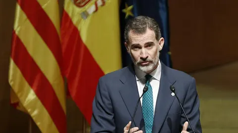 Felipe VI, en una imagen de la entrega de despachos en Barcelona, en agosto del pasado año