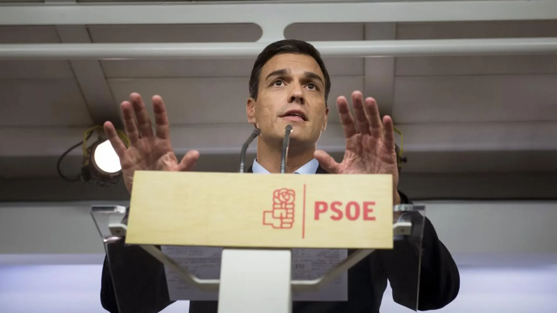 El líder del PSOE, Pedro Sánchez,