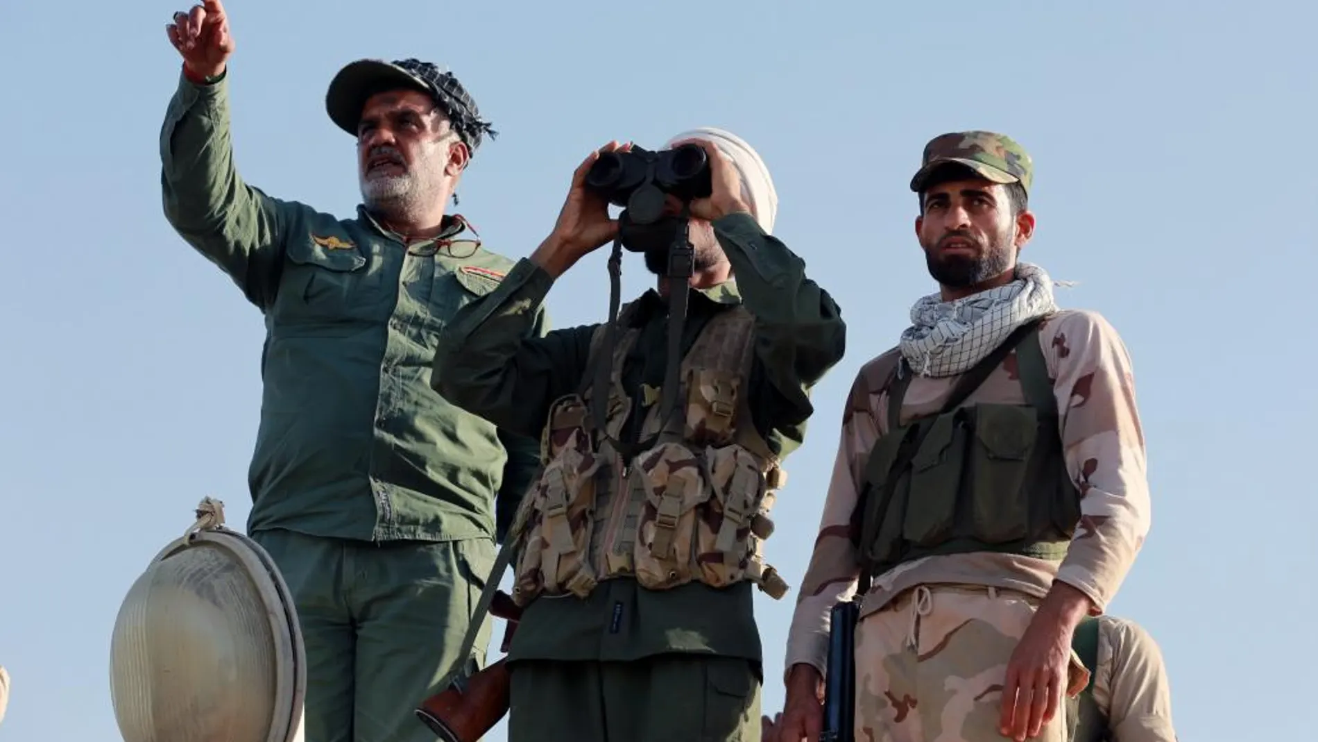 Miembros de la milicia iraquí durante acciones contra el Estado Islámico.