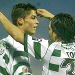 Ronaldo y Toñito, cuando eran compañeros en el Sporting de Lisboa