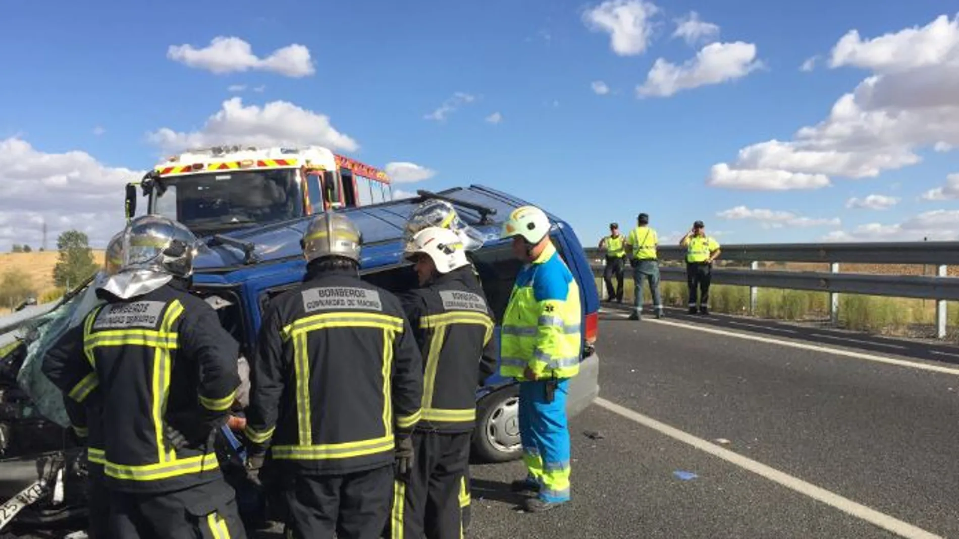 Accidente de tráfico M-410 km 1. Moraleja de Enmedio