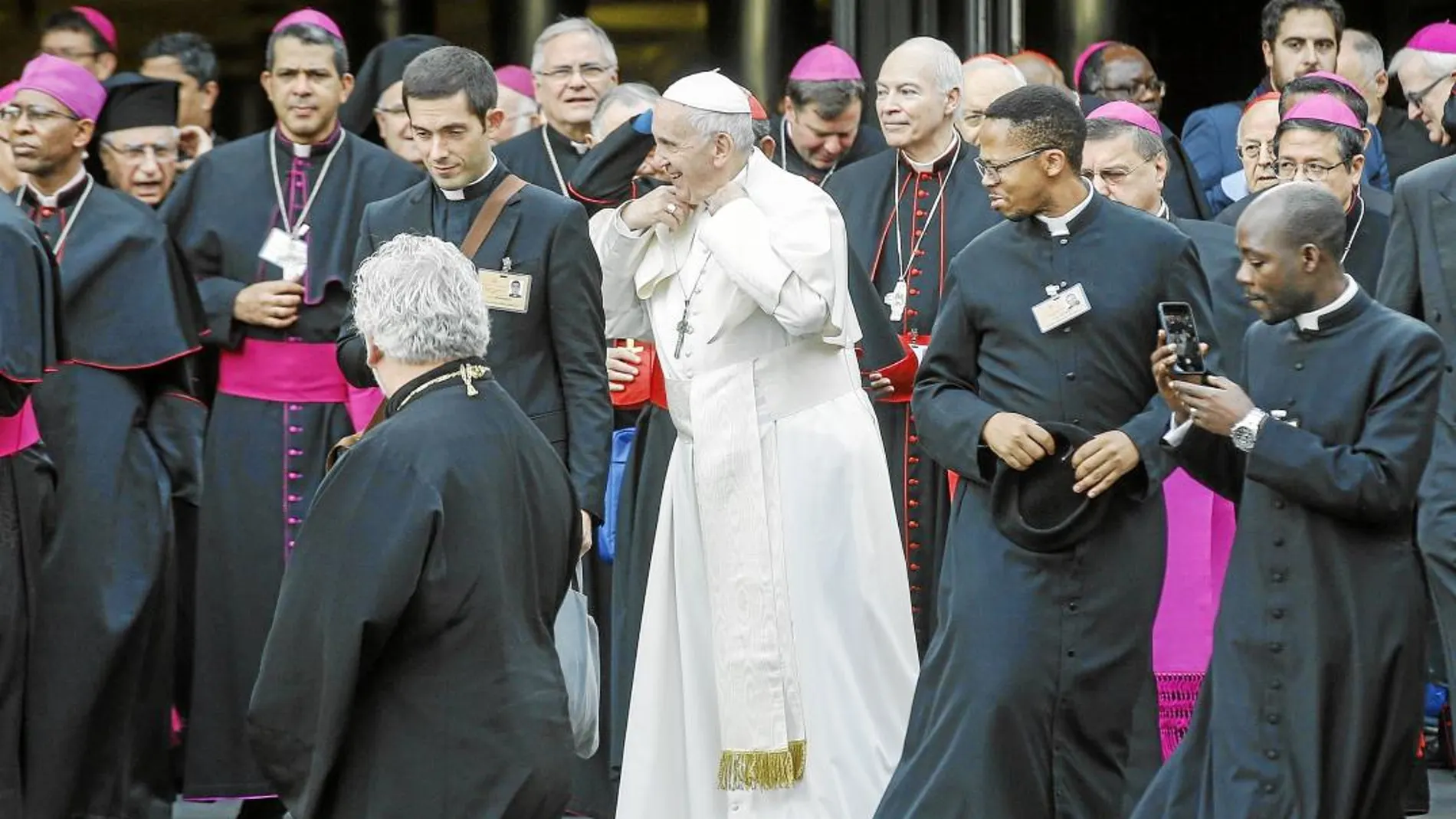 El Papa Francisco durante el Sínodo de los Obispos