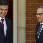 El presidente del Gobierno, Pedro Sánchez, y el presidente de la Generalitat, Quim Torra, en una imagen de archivo / Efe