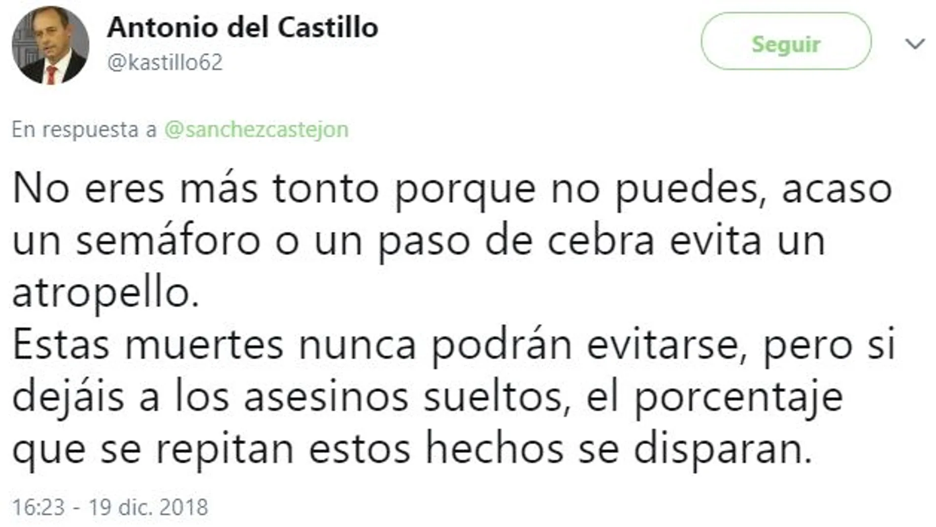 El brutal zasca del padre de Marta del Castillo a Sánchez: «No eres más tonto porque no puedes»