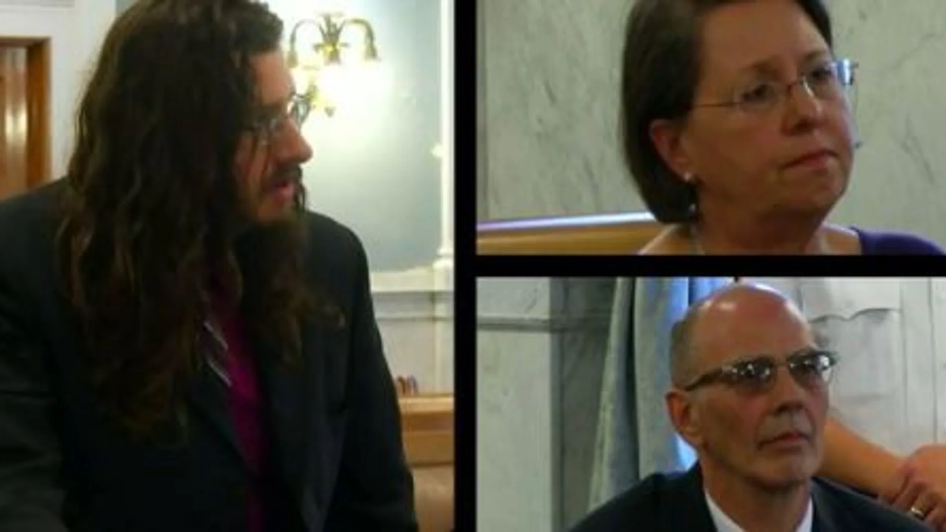 Michael Rotondo en el tribunal, en presencia de sus padres / Twitter
