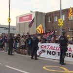 Los Mossos, en la concentración de los CDR/Foto: Ep