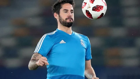 Isco durante un entrenamiento/Reuters