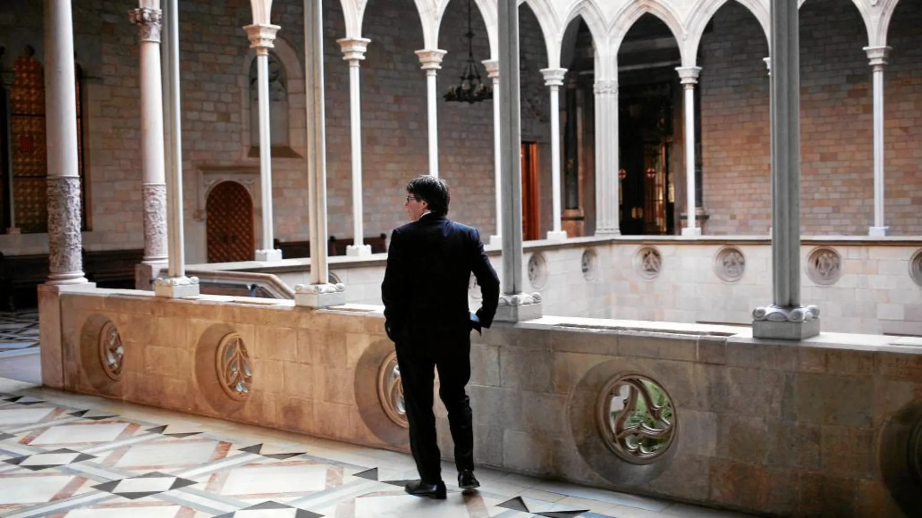 Puigdemont, en una imagen en el Palau de la Generalitat
